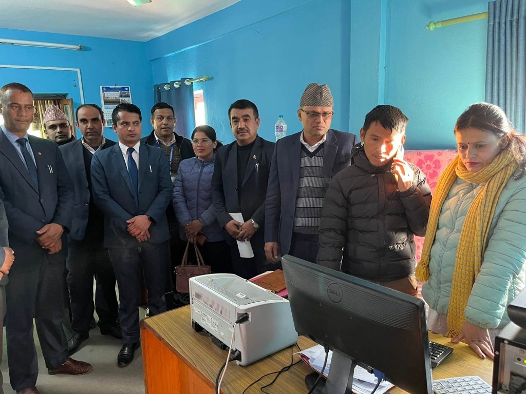 डिजिटल प्रणालीबाट राजस्व तिर्ने कार्यको सुभारम्भ