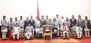 प्रधानमन्त्री दाहालको नेतृत्वमा दोस्रो पटक मन्त्री मण्डल विस्तार