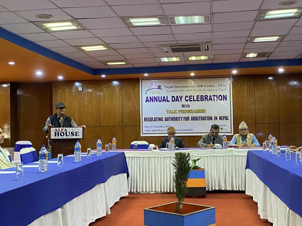 मध्यस्थता सेवामा नियमनकारी निकायको आबश्यकता रहन्छ : एनआईएसी