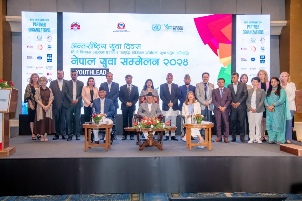 युवा शक्तिलाई स्वदेशमा रोकेर राष्ट्र निर्माणमा लगाउने कार्यक्रमको खाँचो  : राष्ट्रपति